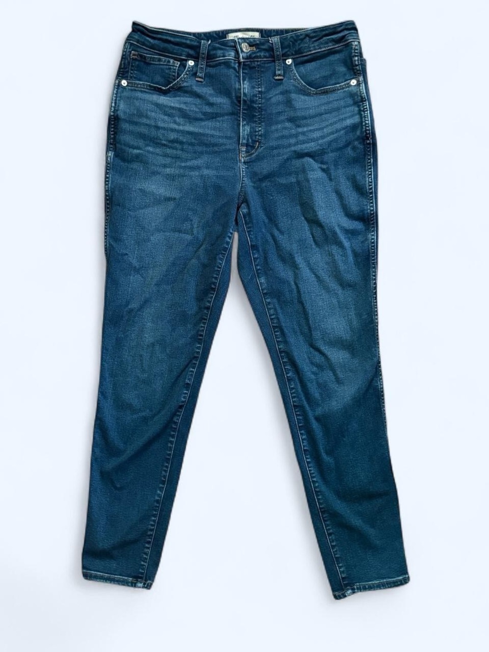 Madewell Women's Dark Blue Curvy High-rise Skinny Jeans - size 30